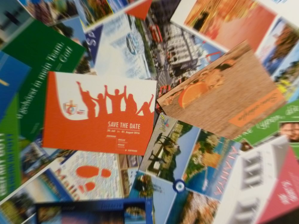 WJT 2016 in Krakau Postkarten Aktion