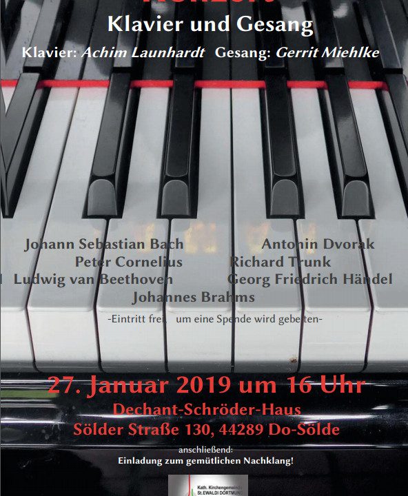 Flugblatt A4 Klavier Launhardt und Gesang Miehlke 27.01.2019