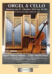 2. Orgel & Cello-Konzert @ St. Marien Sölde | Dortmund | Nordrhein-Westfalen | Deutschland