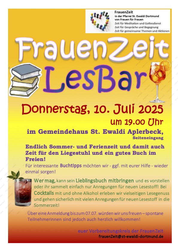 LesBar IV Sommer 2025 Frauenzeit Plakat
